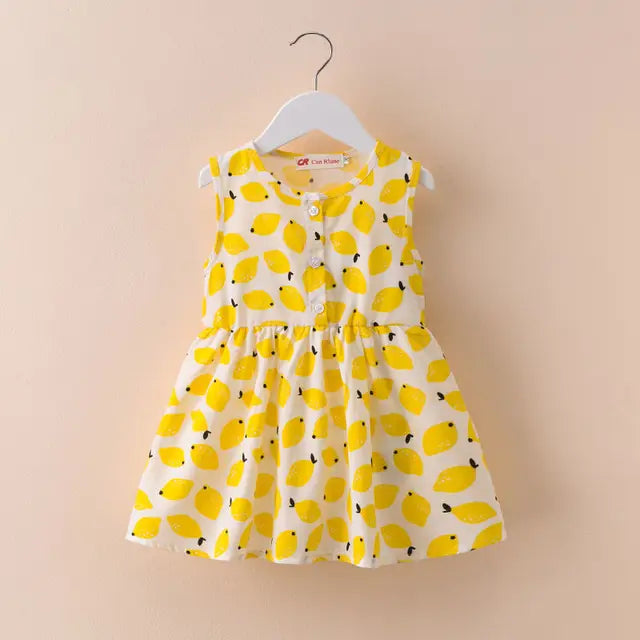 Toddler Summer Dress with Floral Pattern