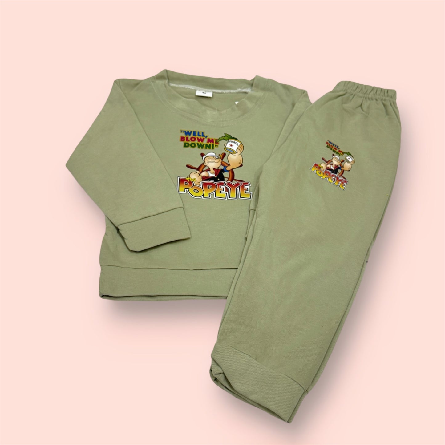 Popeye Sailor Sweatshirt & Pants Set